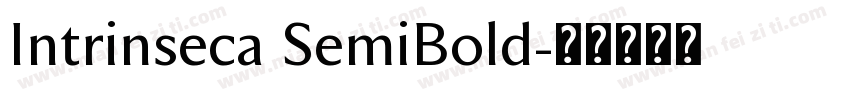 Intrinseca SemiBold字体转换